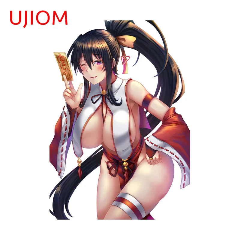 UJIOM Alluring Waifu Himejima Akeno Wall Sticker Trendy Novelty Amusing Customizable Decal Suitable For Computer Case Decor