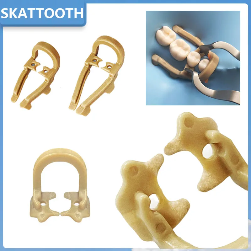 

Dental Distal-Extension Rubber Dam Clamp Natural Rubber Sectional Matrix Band Molar Premolar Dentistry Teeth Repair Tools