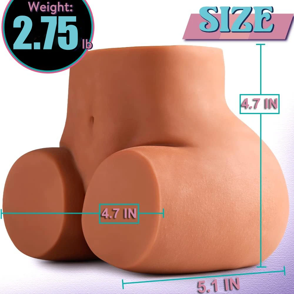 HESEKS Male Sex Toys Silicone Vagina Annal 2 Hole Sexual Masturbation Doll Man Penis Attachment Adult Pussy Ass for Men