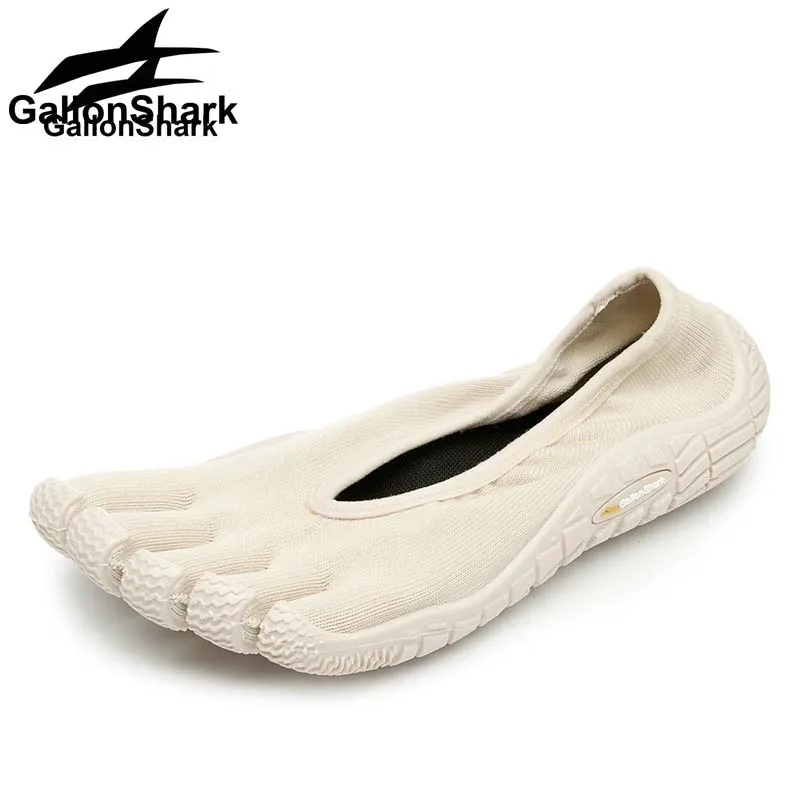 Minimalistische Fünf-Finger-Ballettschuhe für Damen, gestrickter Barfußstil für Yoga-, Tanz- und Indoor-Fitness-Sessions