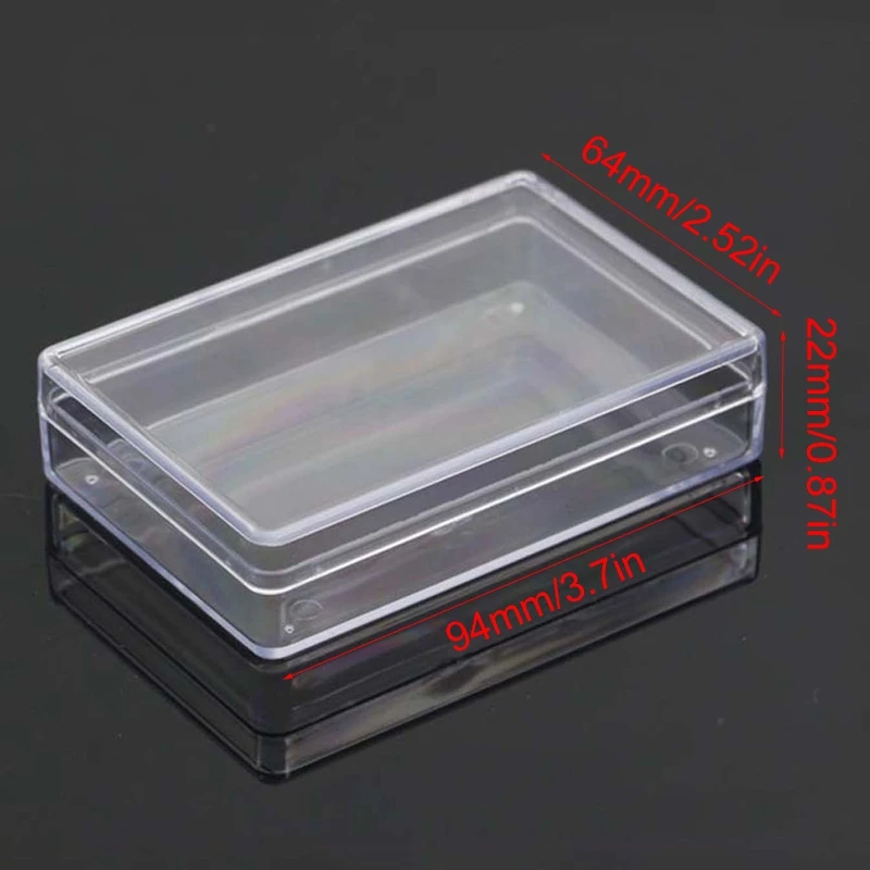 Rectangle Holder Club Party Playing Card Set Travel for Case Clear Cov Dropship