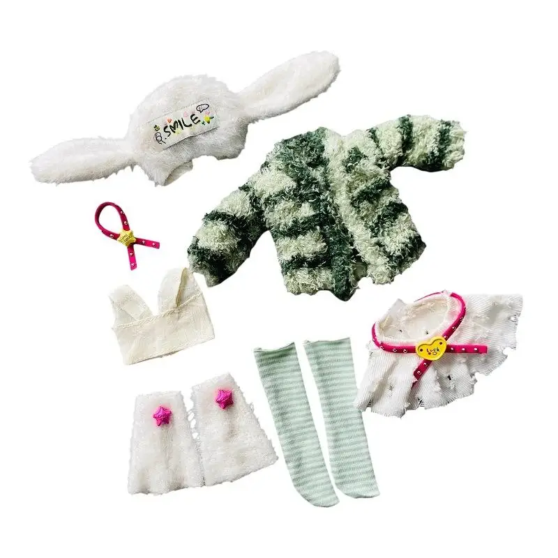 【1 Set Universal Outfit For Dolls DIY Toys 1/6 30cm Doll Cute Clothes Kit Princess Skirt Lolita Dress Up Accessories】 - view 6
