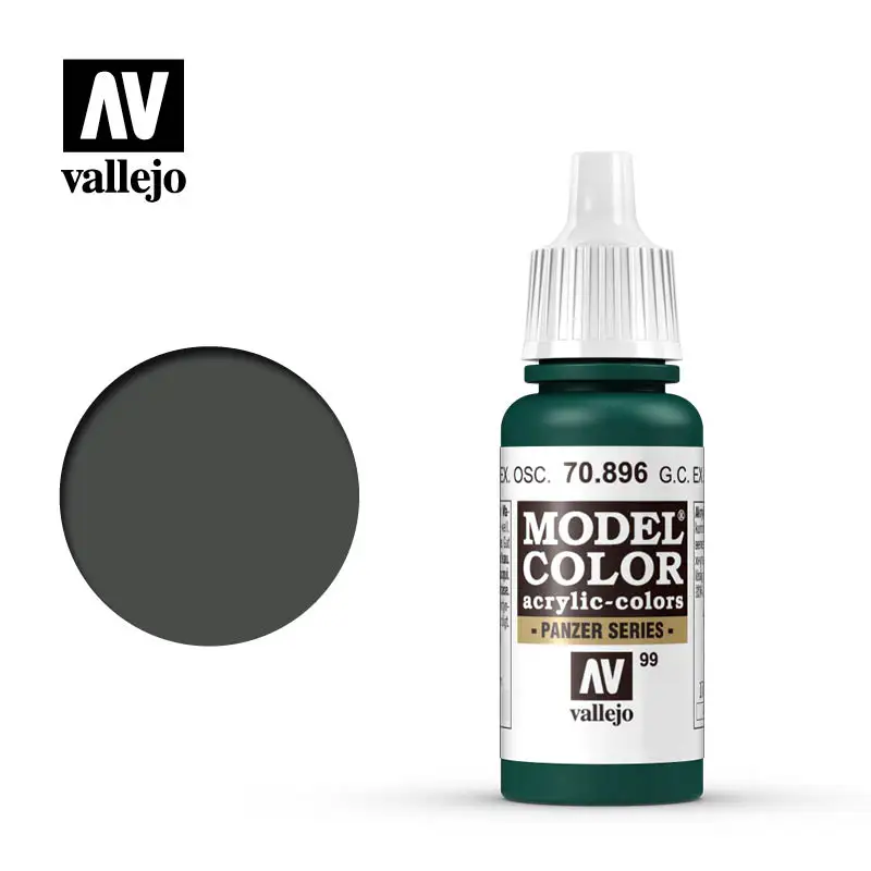 

Vallejo Paint Acrylic Spain AV 70896 099 German Ultra Deep Green Environmental Protection Acrylic Waterborne Model Hand 17ml