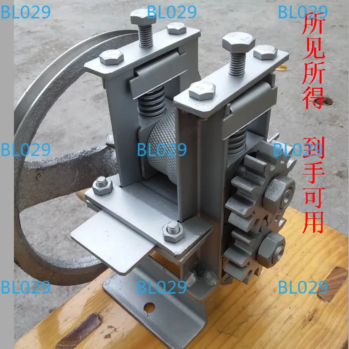 Manual bamboo strip making machine hand-cranking strip machine  chip separator  strip opener  rope processing