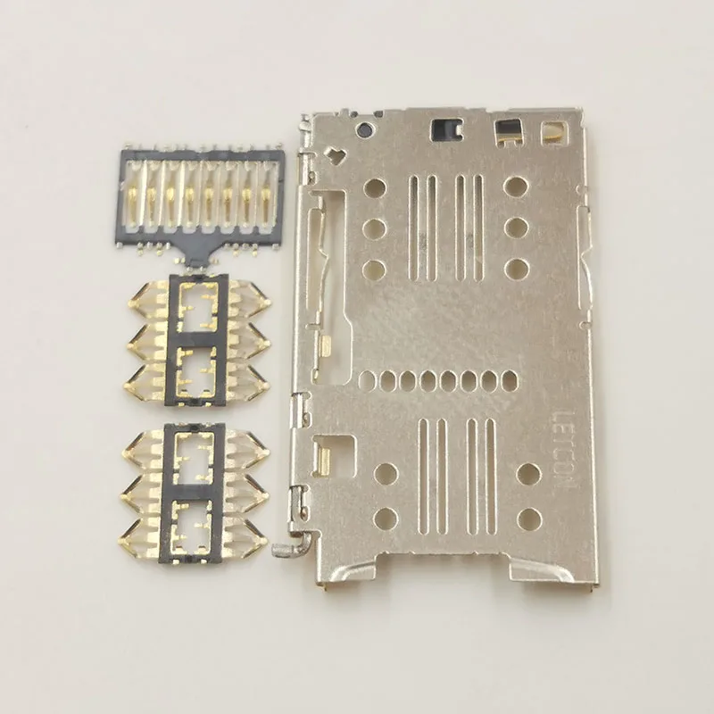1-2Sets Sim Card Reader Socket For Moto G6 PLAY XT1922/G9/G9Play XT2083 E7Plus XT2081 M XT1662 G5S E5 Slot Tray Holder Connector