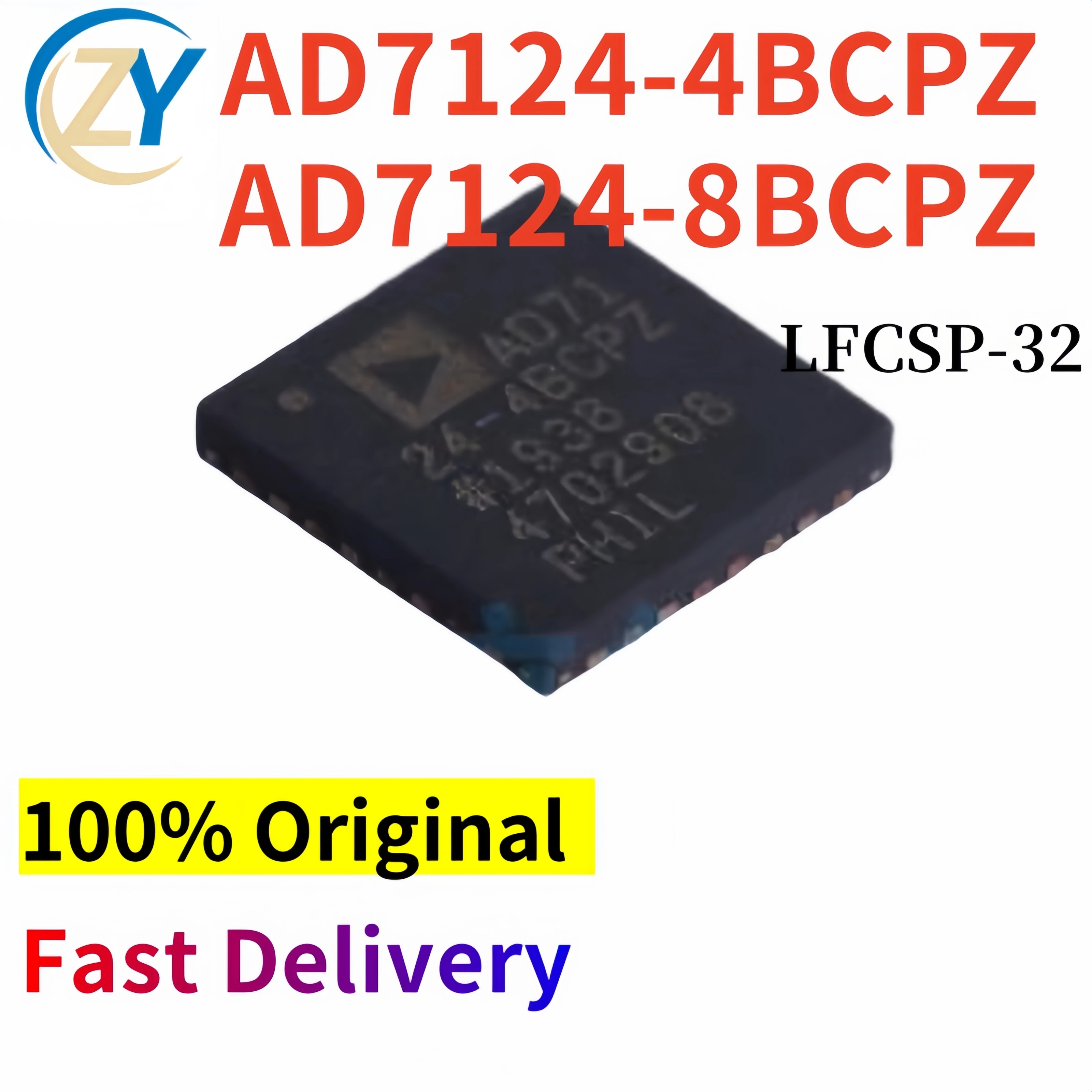 

AD7124 100% Original AD7124-4BCPZ Converters AD7124-8BCPZ 24bit LFCSP-32 Guaranteed Quality & In Stock
