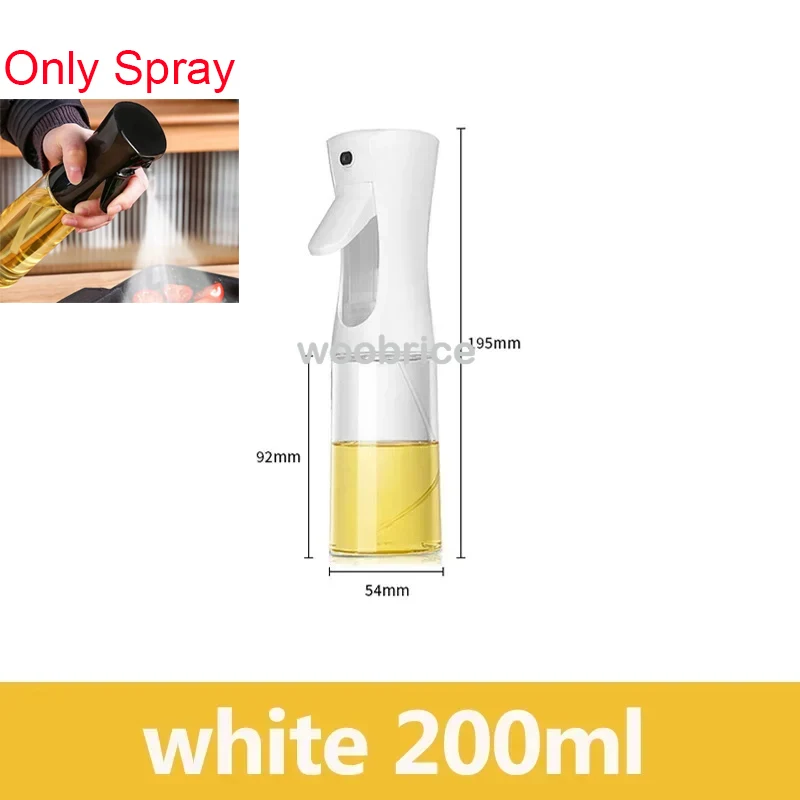 2-in-1 keukenspray-olieverdeler, olieverstuiver, polijstmiddel of alleen borstelspray voor airfryer, salade, grillen, braden, koken in de keuken