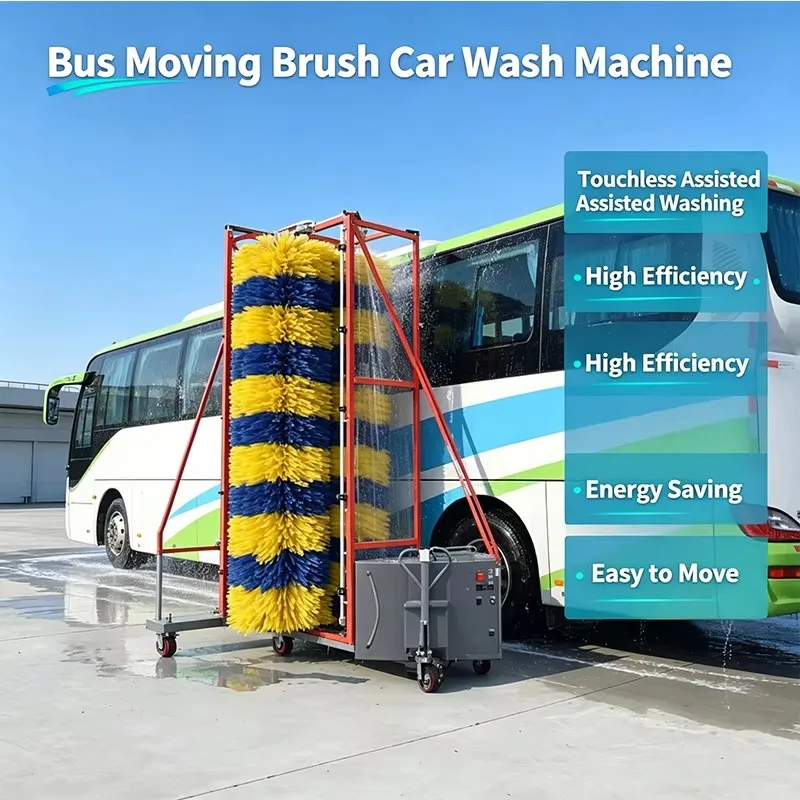 Customized mobile bus car wash system vehicle washing unit high cleaning capacity for commercial large vehicle parking workshops