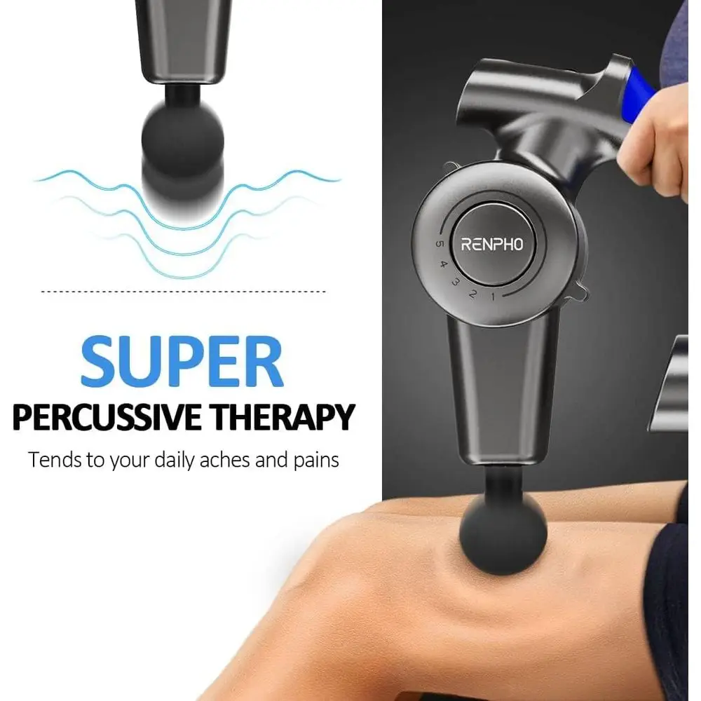 Adjustable Arm Massage Gun for Deep Tissue Relief, Portable Muscle Percussion Tool, Ideal for Athletes, Carry Case Included, FSA