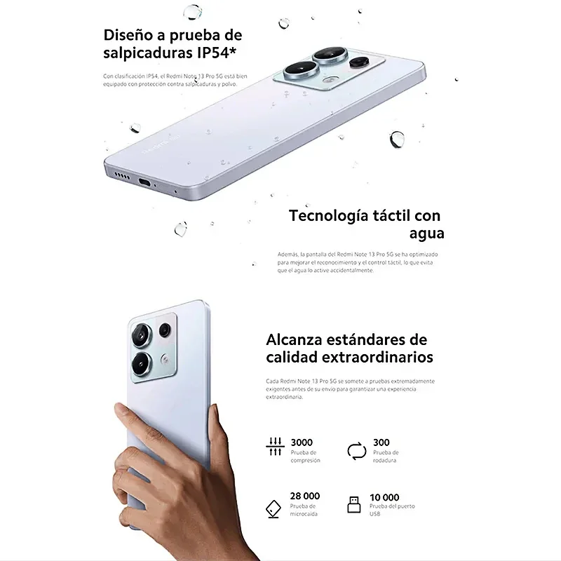 Xiaomi-Redmi Note 13 Pro 5G, version globale, NDavid, 8 + 256 Go, Snapdragon 7S, écran AMOLED Isabel 2, 6,67 K, appareil photo 1,5Hz, batterie 120 MP