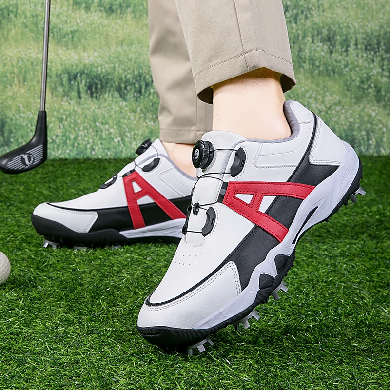 Golf Shoes Men Wear Training Outdoor Walking Golf Supplies Sneakers Anti Slip Athletic Golf Footwear Trainers Caddie Shoe 37-47 image 2