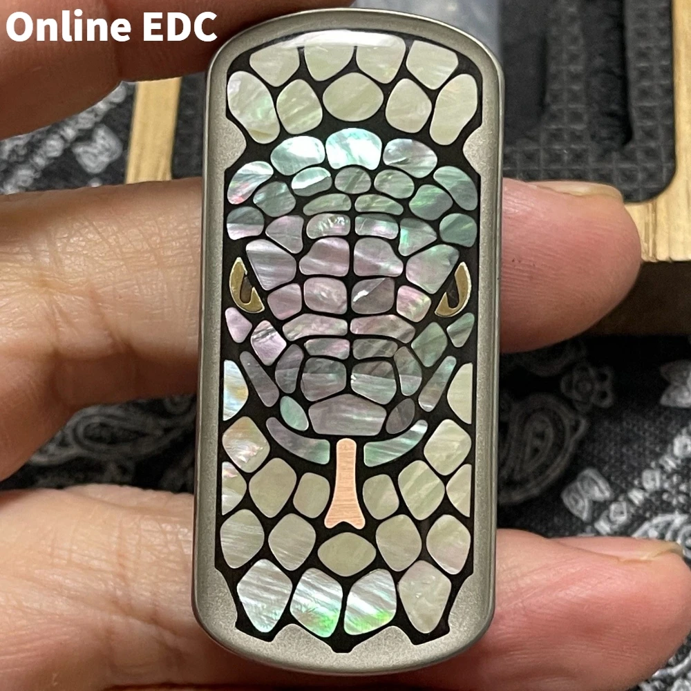 Gebrauchte SEKI EDC Edelstahl leuchtende Fritillaria Fidget Slider Beschichtung Fidget Spielzeug für Erwachsene Angstlinderung Gadgets