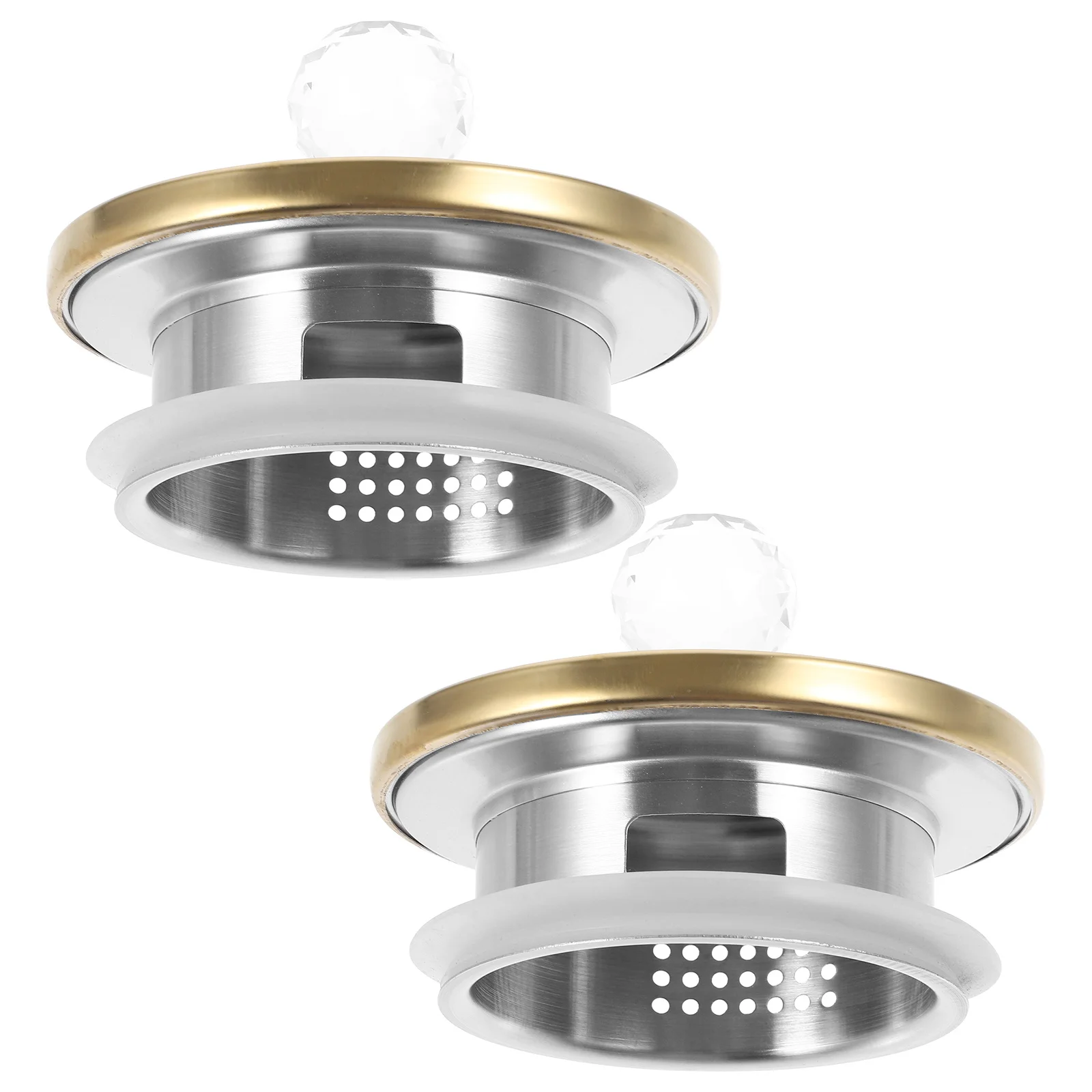 

2pcs Stainless Steel Pitcher Lid Replaceable Water Bottle Cap Filtering Jug Cover For Daily Use Kitchen Water Pot Lid Sealing