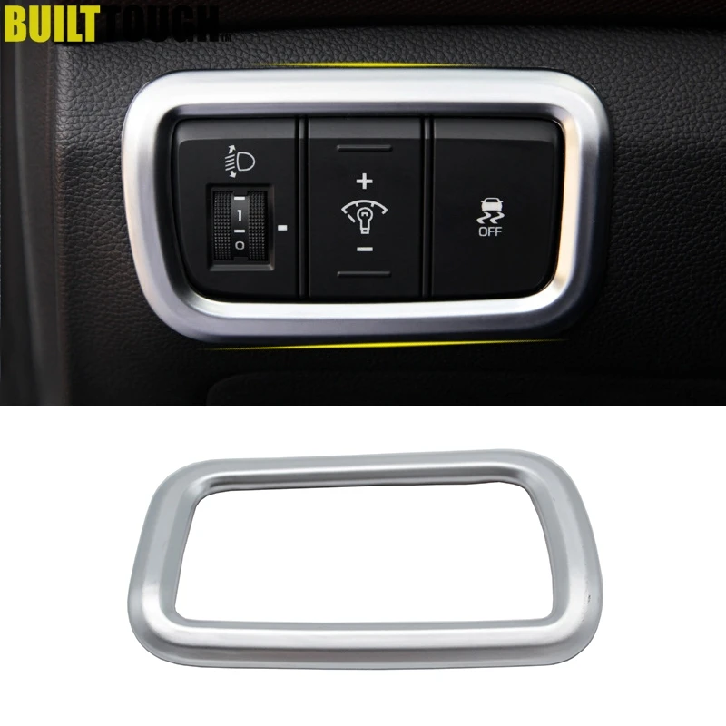Dla Hyundai Creta 2015 2016-2019 Chromowany przedni reflektor przeciwmgielny Regulacja przełącznika Przycisk sterowania Pokrywa Wykończenie Garnish Molding Frame
