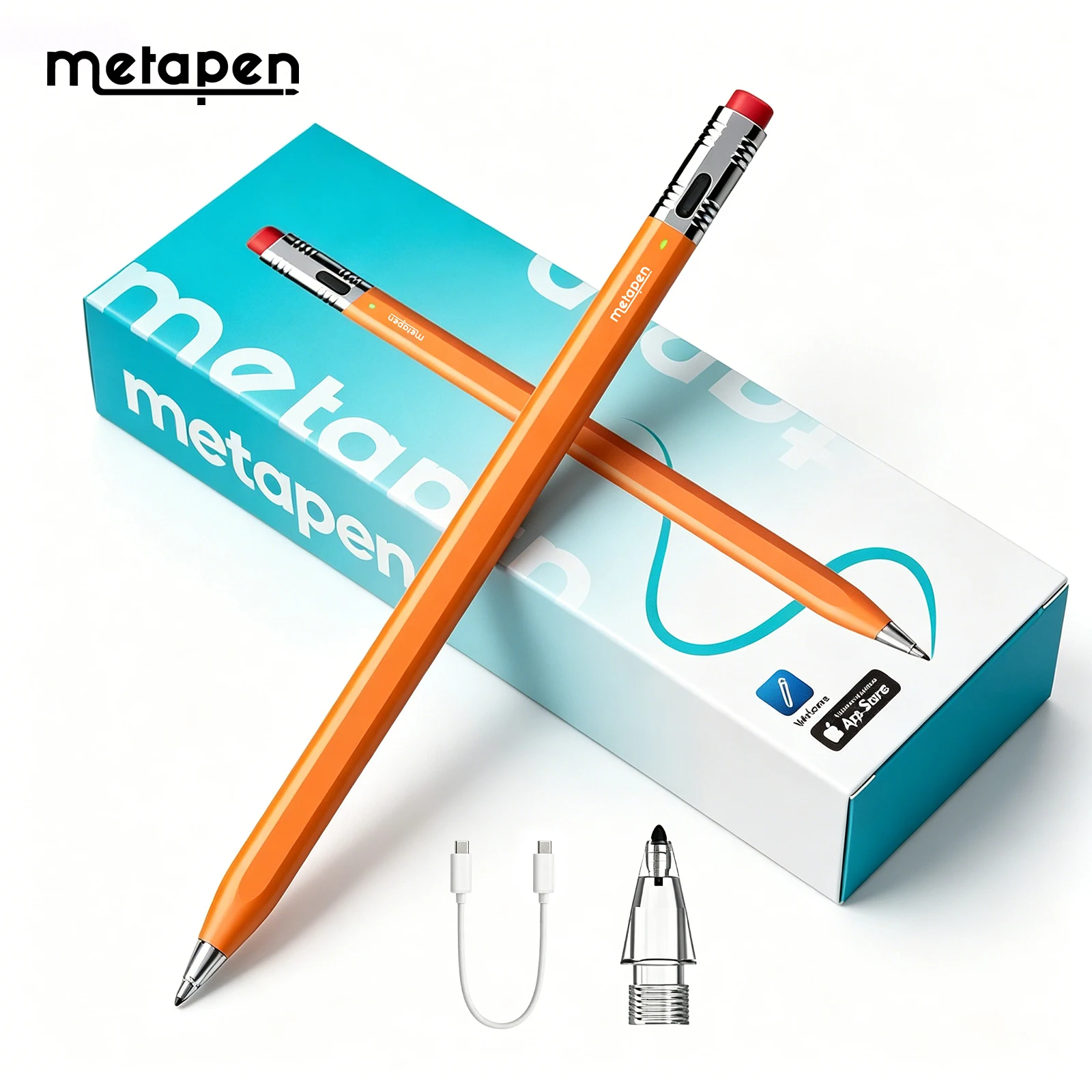 

Metapen Pencil Air8 Pro X for iPad 2018-2026 2X Fast Charging, Palm Rejection Stylus Pen for iPad Air 3/4/5/M2/M3/M4, Mini 5/6th