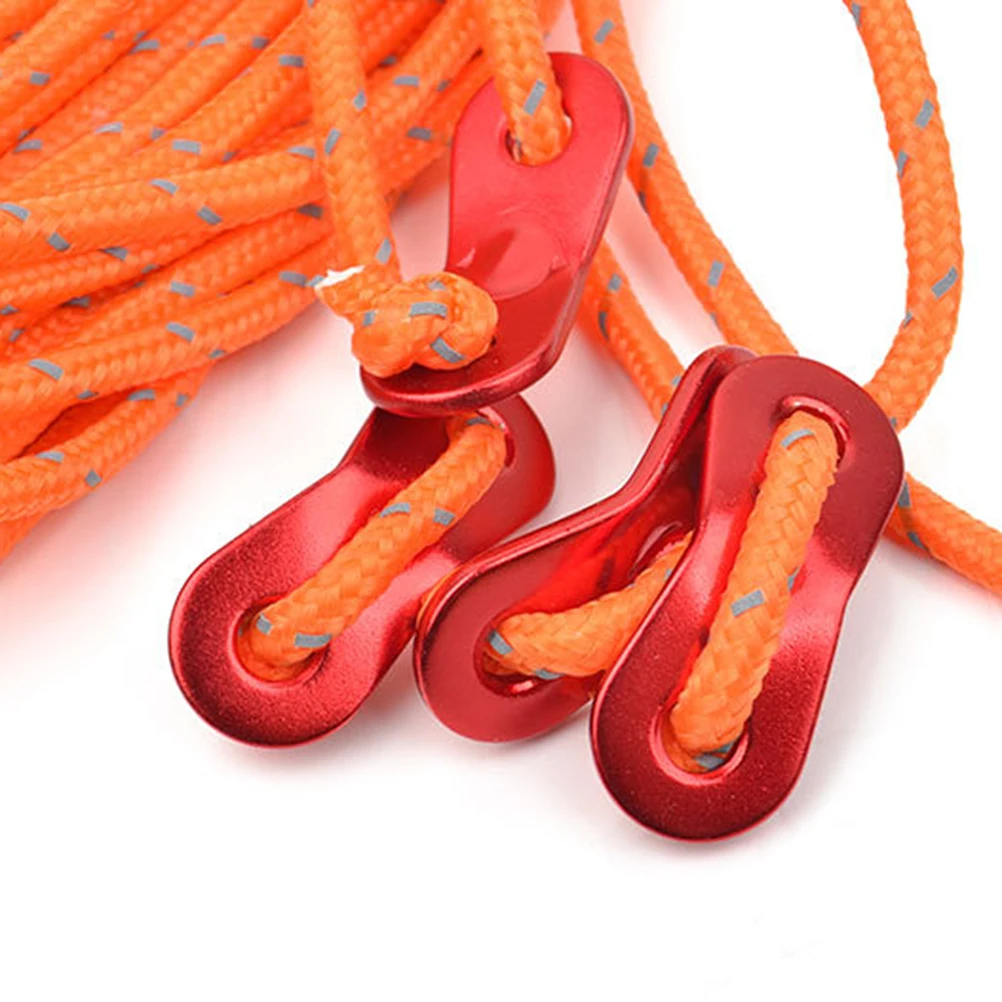

2 Packs Tent Sky Curtain Wind Rope Guyline Cord Aluminum Alloy Nylon Reflective