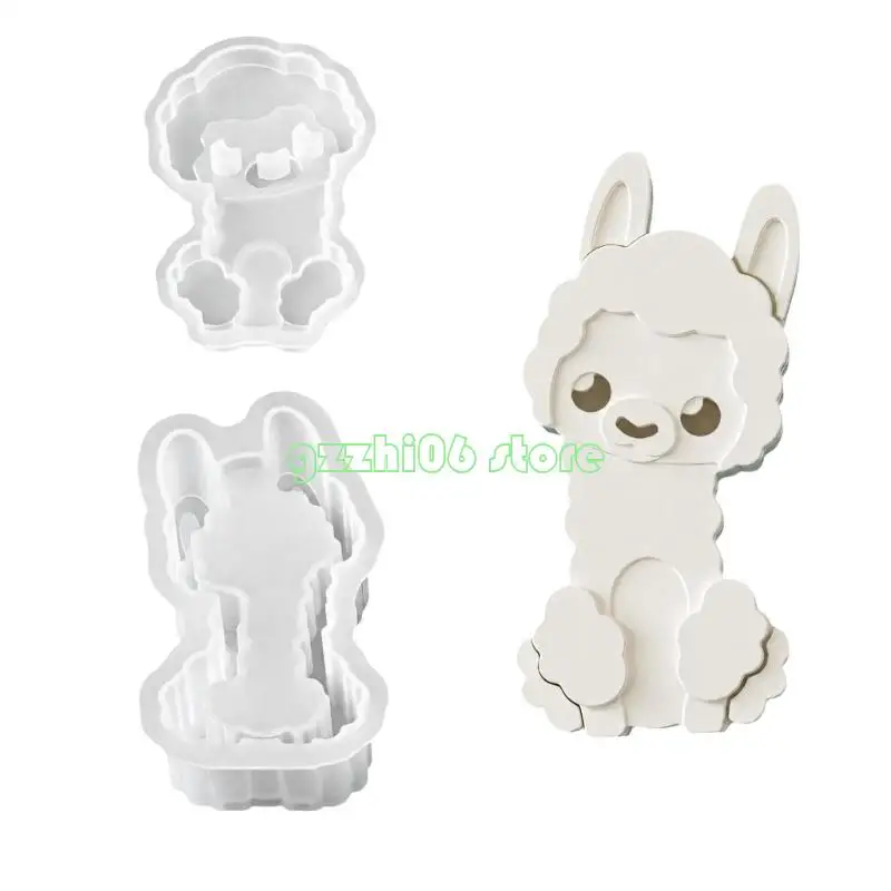 T5UF Desktop Display Animal Casting Mold, Silicone Form for Plaster Vase, Small Holder and Hobby Studio Projects Daily