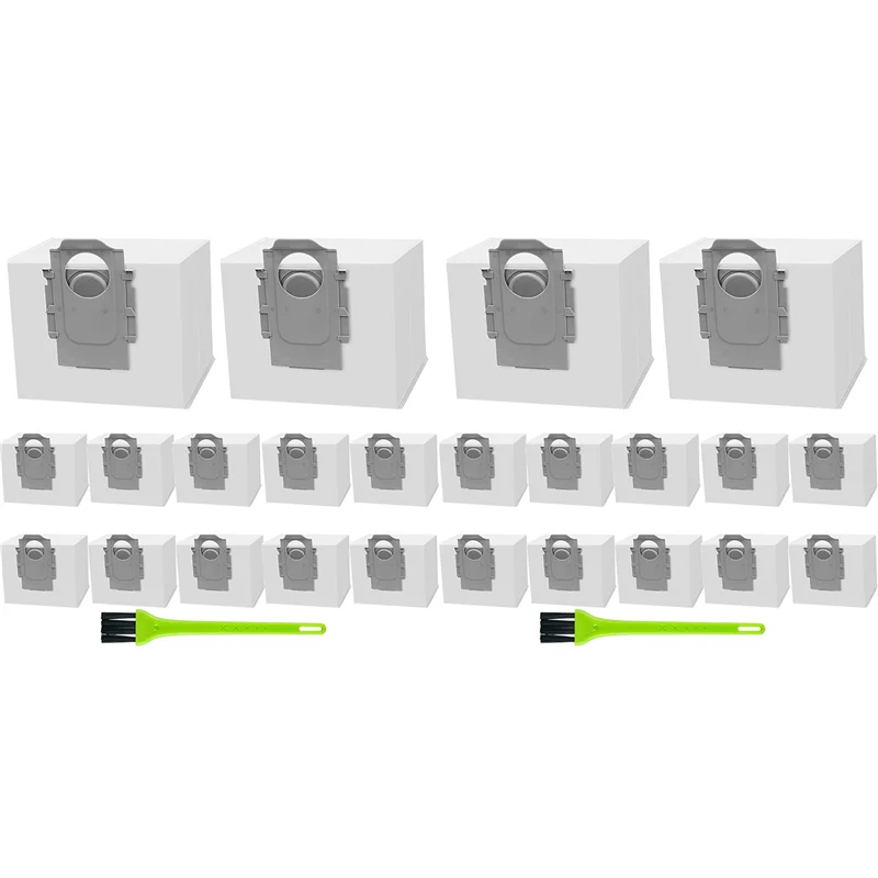 B02C-24 حزمة أكياس الغبار لـ Roborock Q7 Max /Q7 Max+ / Q7 Max Plus، للمكنسة الكهربائية Roborock S7 Maxv Ultra/S7 Pro Ultra