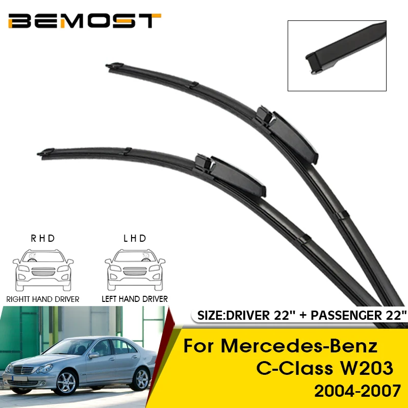 Car Wiper Blades For Mercedes-Benz C-Class W203 2004-2007 Windshield Windscreen Front Window Blades 22\