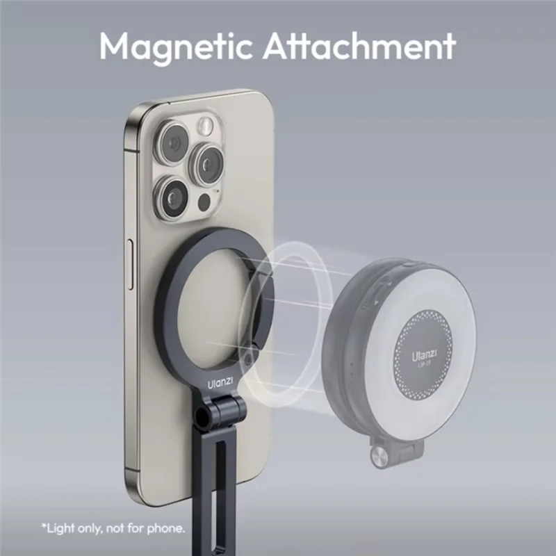 

Ulanzi MA07 Maglock 1/4 Cold Shoe Phone Mount Tripod With Light Double-Side Magnetic Mount For Iphone 16 15 14 13
