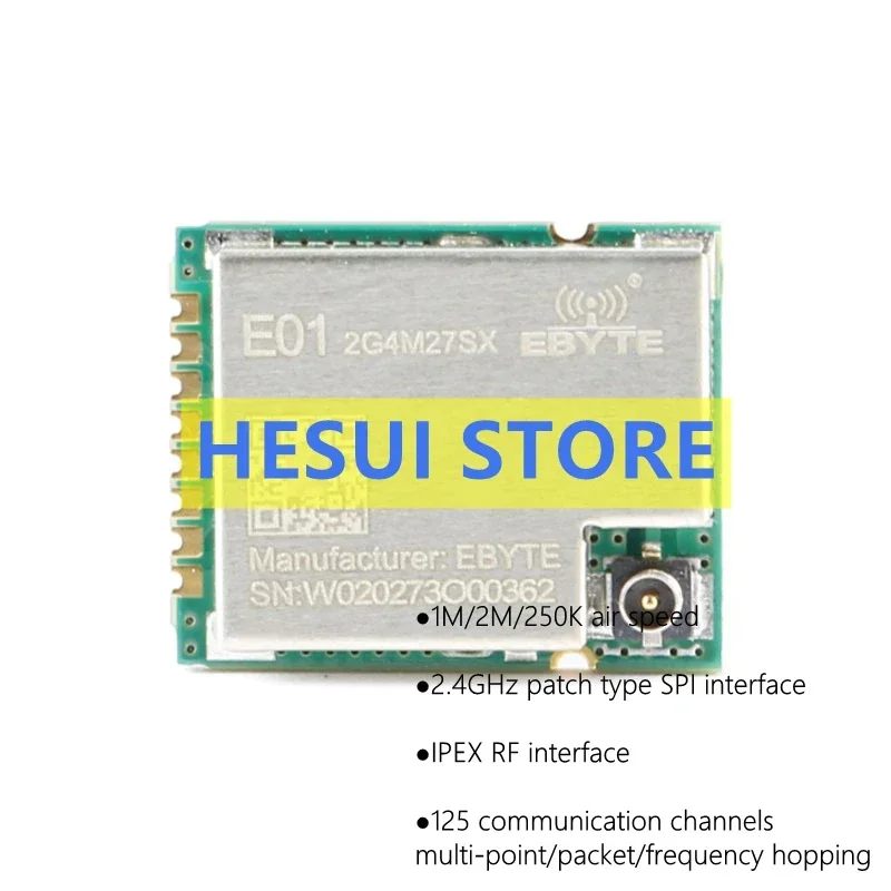 nRF24L01+PA 2.4GHz wireless transceiver module high-power remote IPEX RF antenna interface