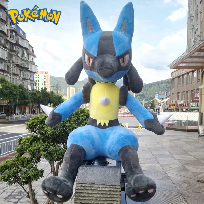 48-73cm-ルカリオ-大型ぬいぐるみ-ポケモン-アニメ-ドール-かわいいオーナメント-ポケモンコレクション-ぬいぐるみ-クッション-かわいい-誕生日プレゼント