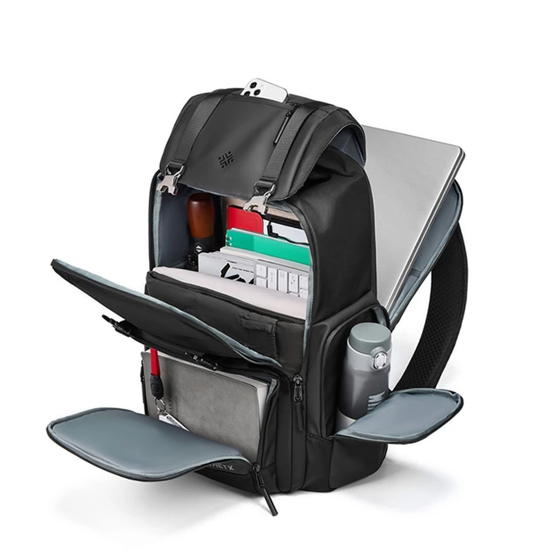  High Quality Black Men's Backpack Multifunction Waterproof 15.6 Computer Backpacks Large Business Travel Backbag Schoolbag New