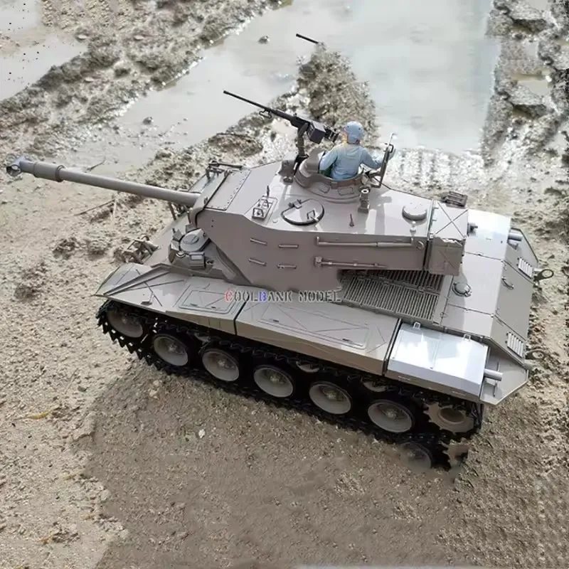 Henglong 1/16 7.0 Maßgeschneiderte Walker Bulldog RTR RC Panzer 3839 Metallkettenräder