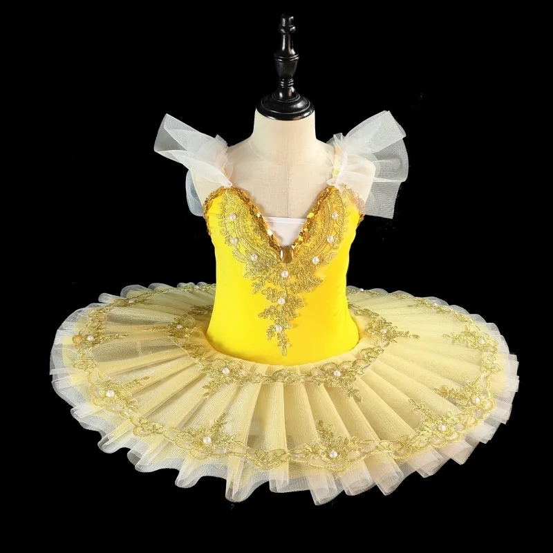 Robe de Ballet d'été pour filles, Costume de danse élégant pour enfants, robes Tutu pour bébés, vêtements pour filles