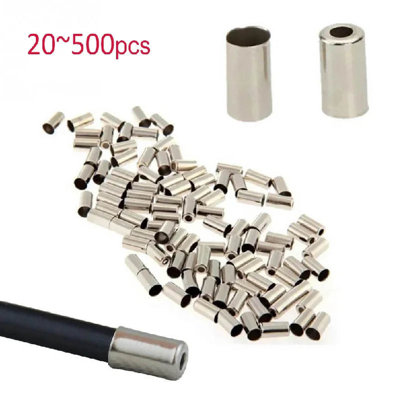20-500pcs Bicycle Cable 5mm Cord End Cap Housing Ferrule Cover Shifter Brake Line Cable Caps Mountain Bike Cycling Accessory