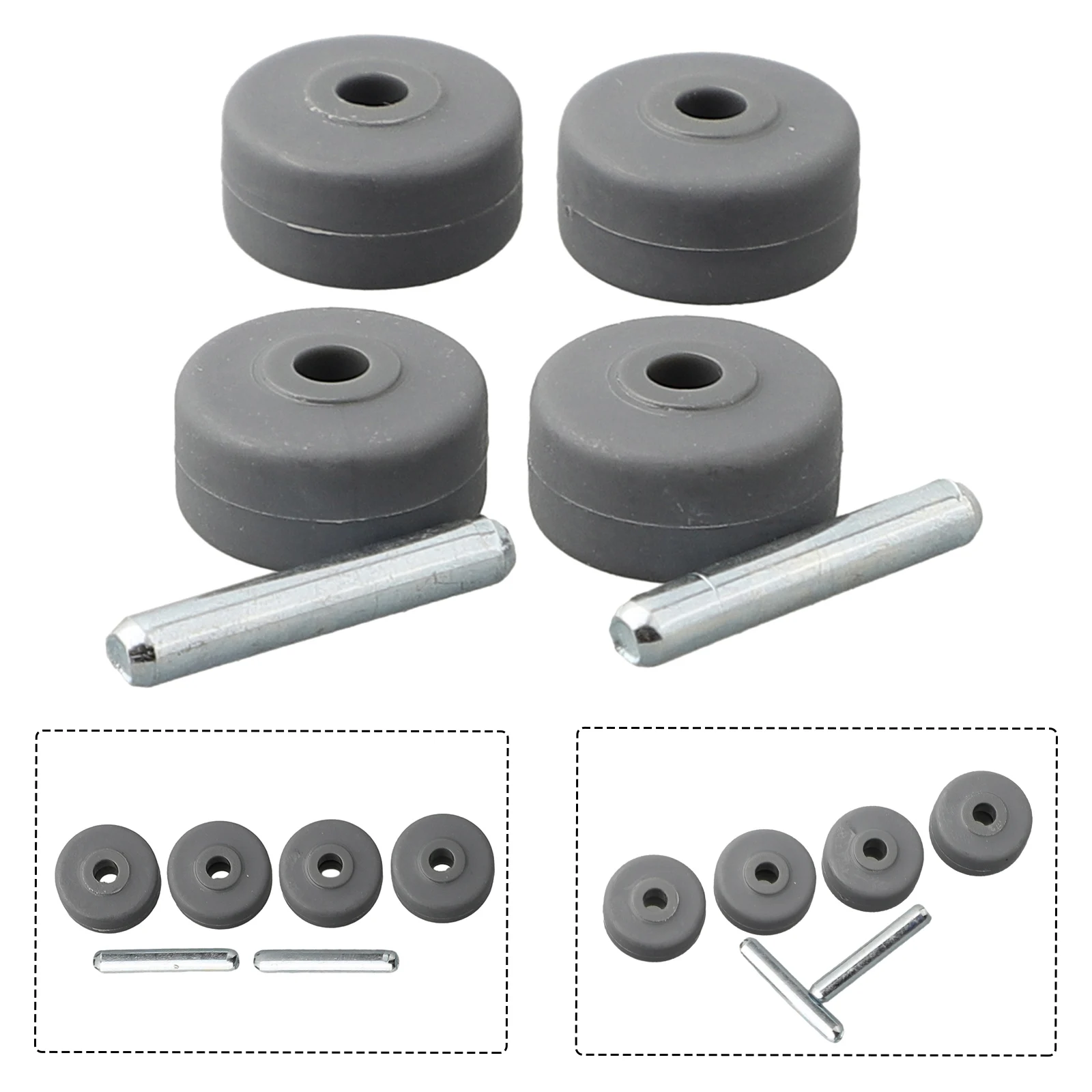 4*Front Wheels + 2*Axis Replacement Kit For Shark NV350/NV351 Vacuum Cleaner Parts Home Cleaning Tools Accessories