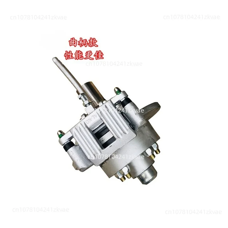 Trailer Disc Brake Assembly with Mechanical Cable Actuation - Fits Straight & Semi Axles, Includes Caliper & 5x114.3 Hub