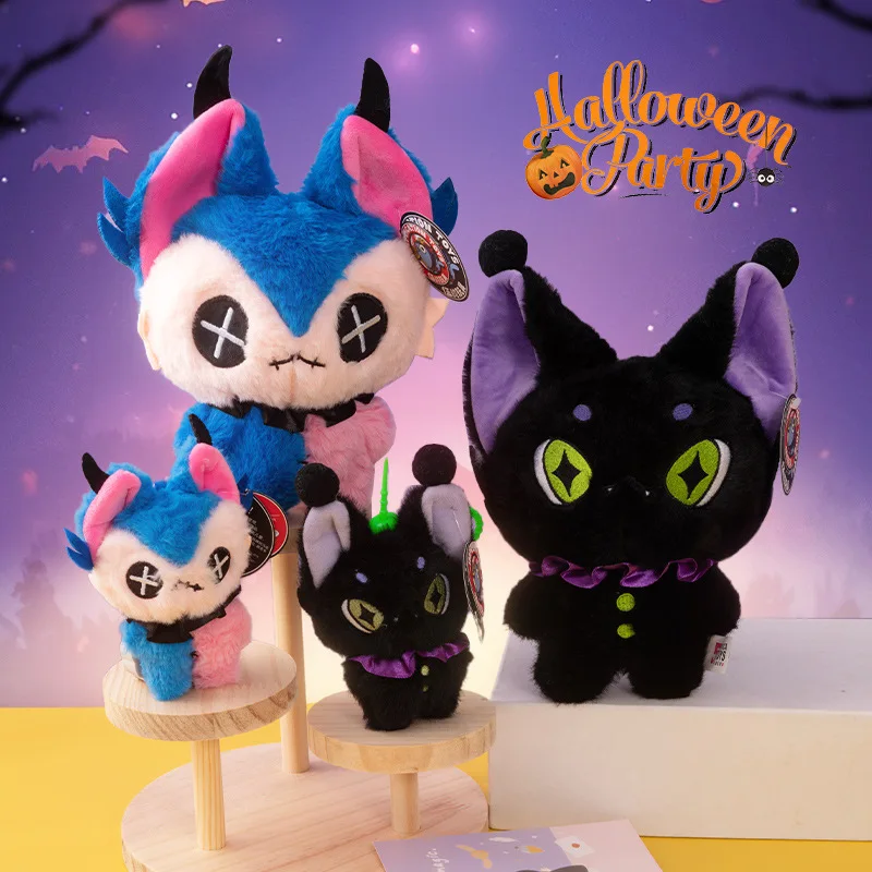 

Halloween Demon Cat Darkness Plush Doll Terror Stuffed Gothic Skull Ghost Toy Perfect for Christmas Birthday Gifts for Kids