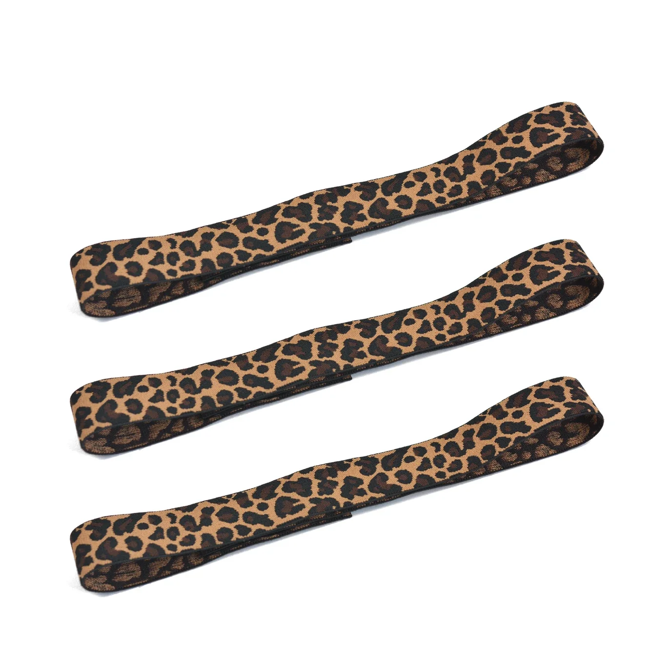 Elastic Lace Melting Bands para perucas, bandas de peruca de leopardo ajustáveis para bordas frontais, 3 pcs