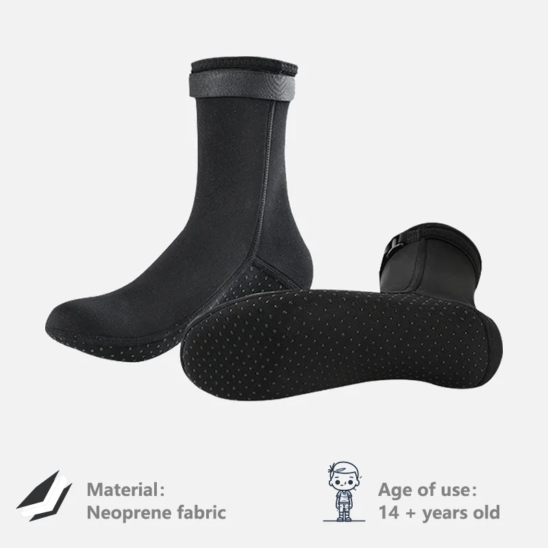 

3mm Neoprene Diving Socks Anti Slip Beach Warm Wetsuit Shoes Surfing Boots Water Socks Sand Proof Warm Diving Socks