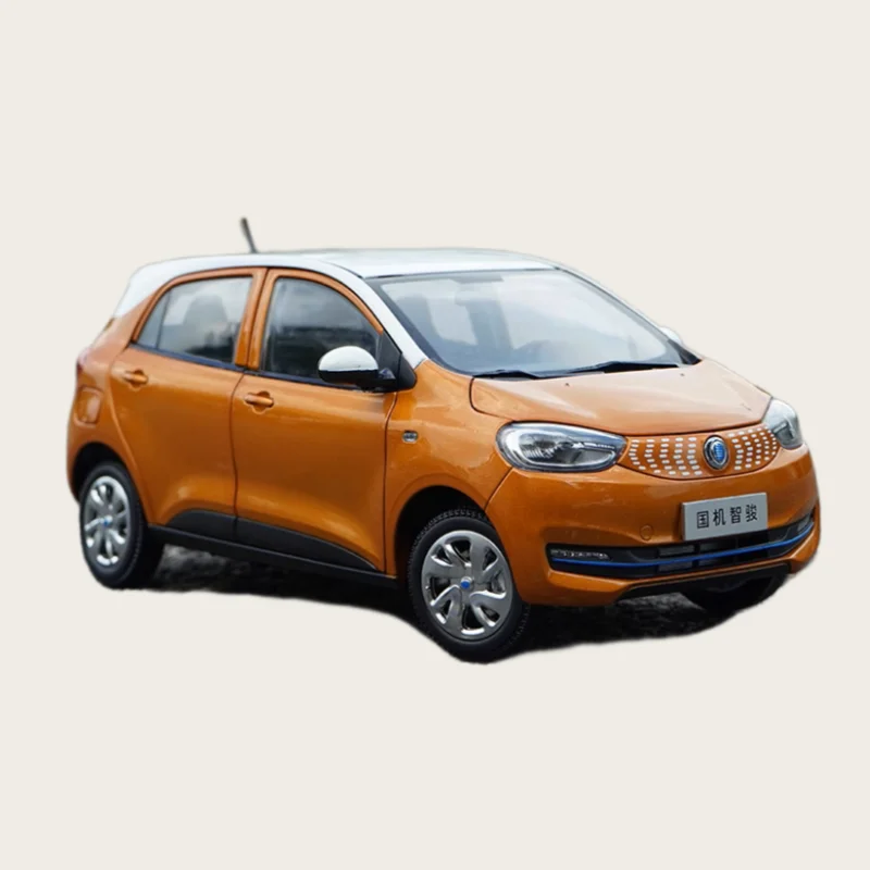 Diecast 1/18 Bilancia ZEDRIV Modello In Lega di Auto ZEDRIV GC1 Nuova Energia Pura Elettrica Arancione Gioca Veicoli Giocattolo per Il Ragazzo Regalo Scatola Originale