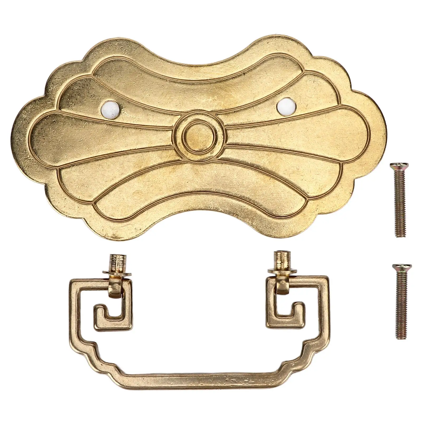 Rustproof Antique Drawer Pulls - Vintage Blossom Handles, Exquisite Craftsmanship, Includes 2 Screws