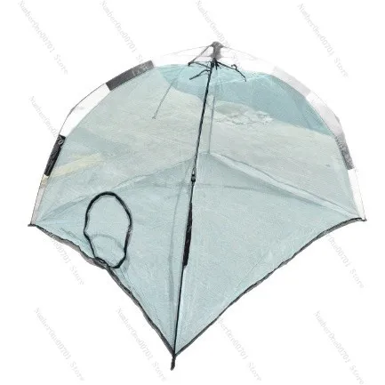Portable Pet Tent, Pop Up Cat Dog Playpen with Mosquito Net, UV Protection Outdoor Travel Cage, Breathable Mesh Canopy view 2