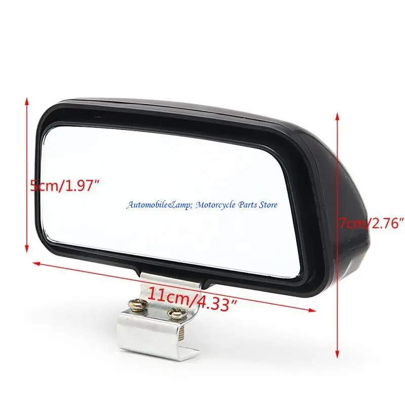 H7BD 1 Car Truck Unversal Adjustable Wide Mirror Rear View Blind Spot 11x7cm