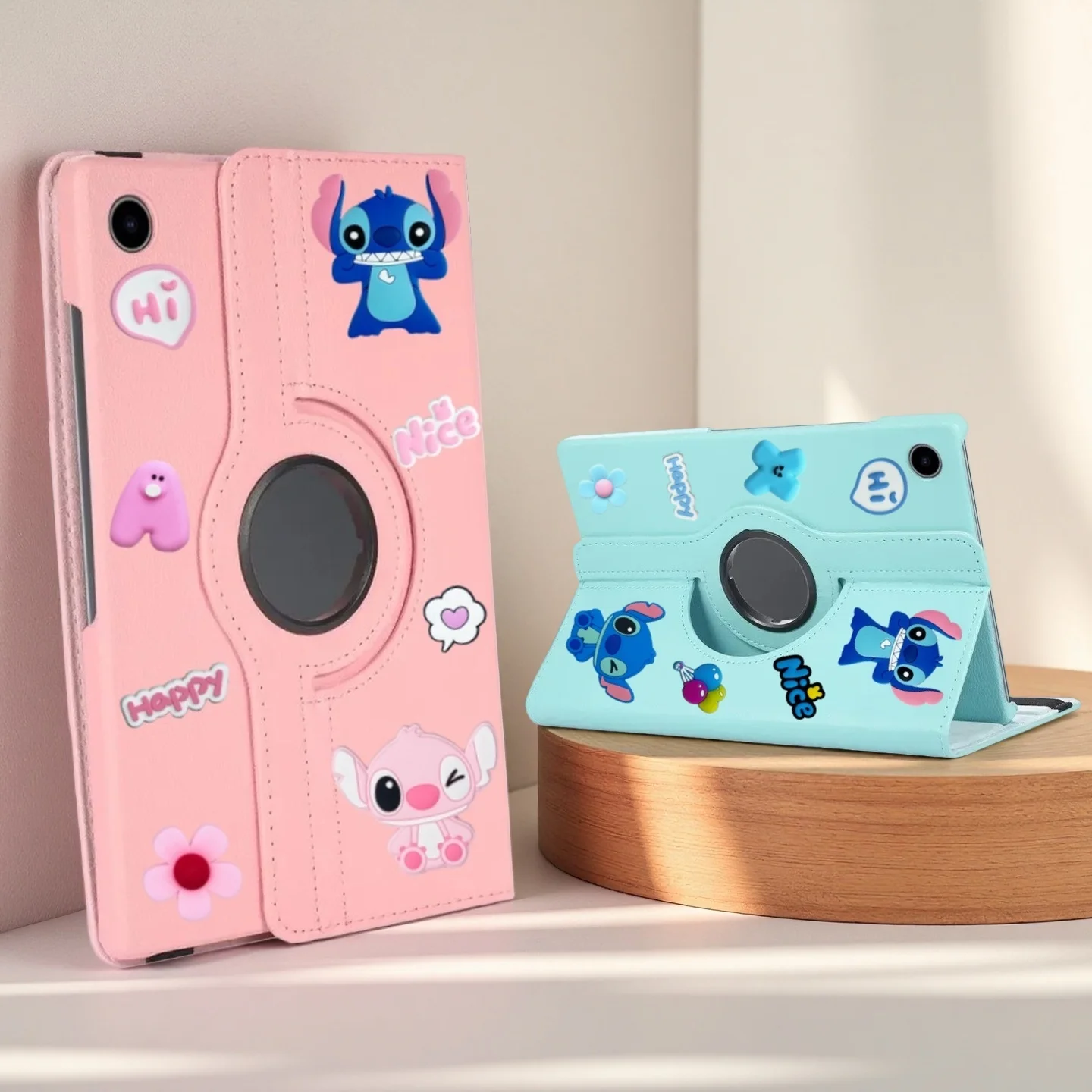 حافظة لهاتف سامسونج جالاكسي تاب A9 بلس 2023/جالاكسي تاب A11 بلس 11 بوصة 2025 من جلد البولي يوريثان حافظة كرتونية للأطفال حافظة تابلت للنوم التلقائي #1