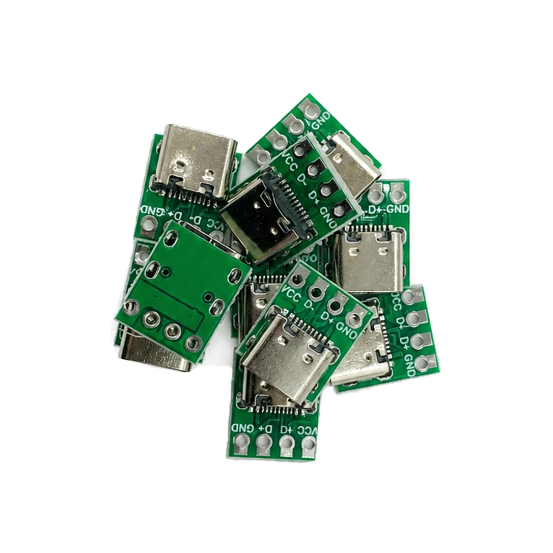 For Cable Adapter Testing USB 3.1 Type C Connector Socket Receptacle Adapter For Cable Transfer Test Cable Repair Transfer Board