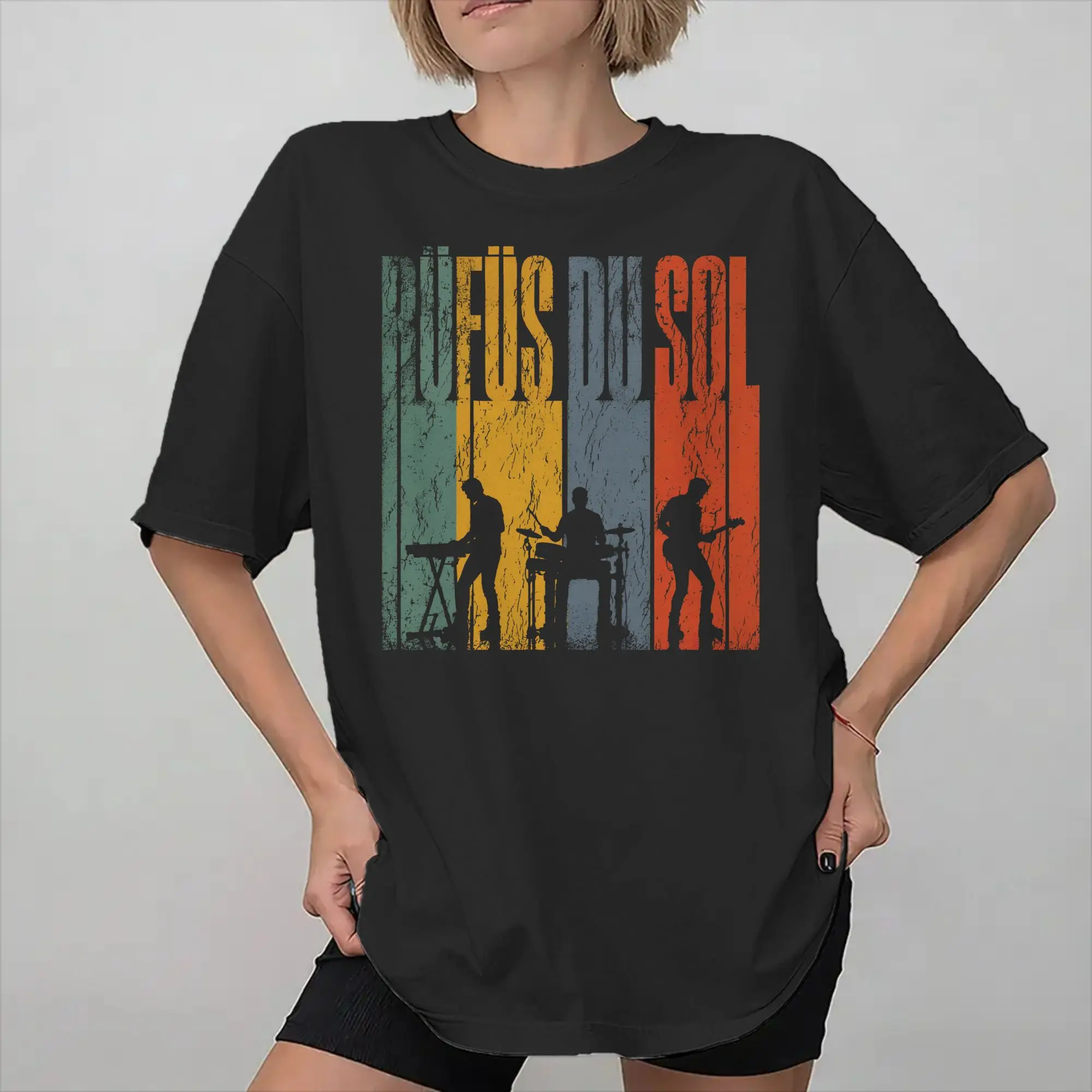 Men Women Graphic Print Rufus Du Sol 2026 Concert  Tee T Shirt 100% Cotton  T-shirts Clothing