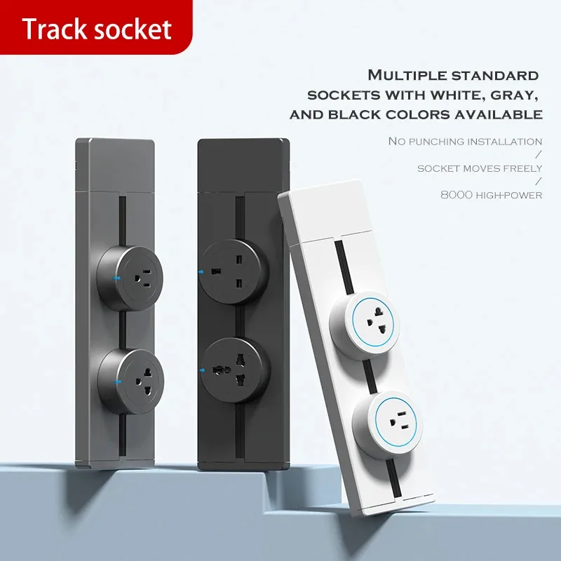 

Official Website Mobile Rail Socket UK EU US FR Kitchen And Bathroom Home Appliance With USB Typec Multifunctional Plug