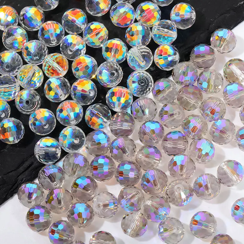 10mm 5003 Disco Ball Loose Beads Faceted Beads AB coated Classic Round Crystal Glass Beads Rhinestone for DIY Jewelry Making