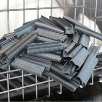 1200 Piezas de Clavos de Malla Metálica de Fijación Rápida, Alicates para Atar Jaulas, Clavos en M, para Instalación de Abrazaderas de Jaula