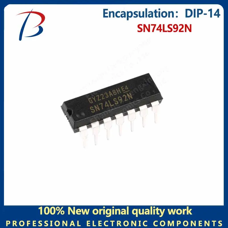 10pcs   SN74LS92N Package DIP-14 bus transceiver chip digital logic