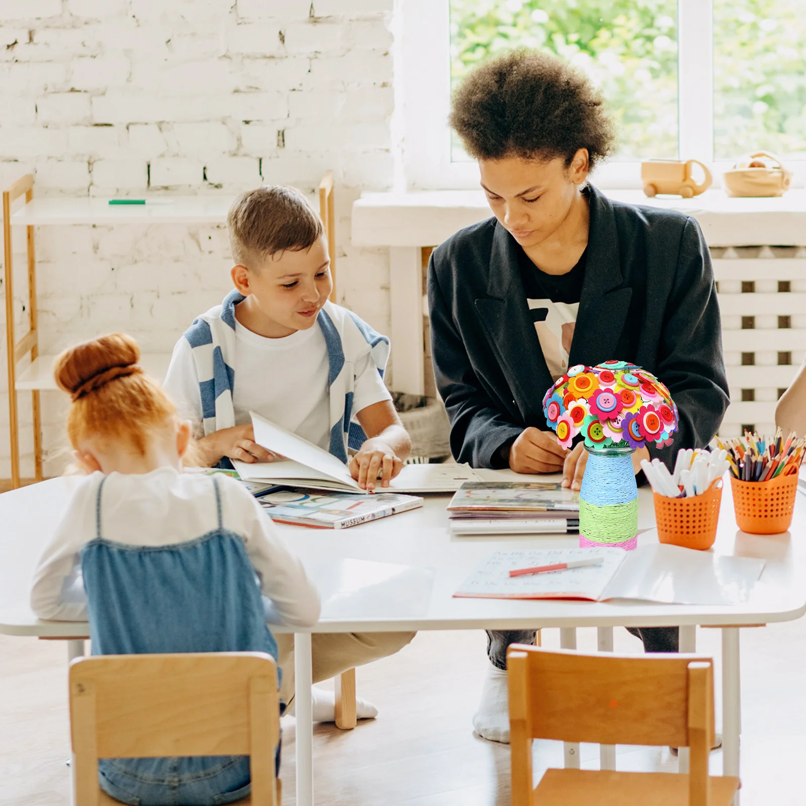 Kits d'artisanat de fleurs pour enfants, 2 ensembles, fournitures de fête, cadeaux d'anniversaire, cultiver les mains, compétences cérébrales, Design attrayant