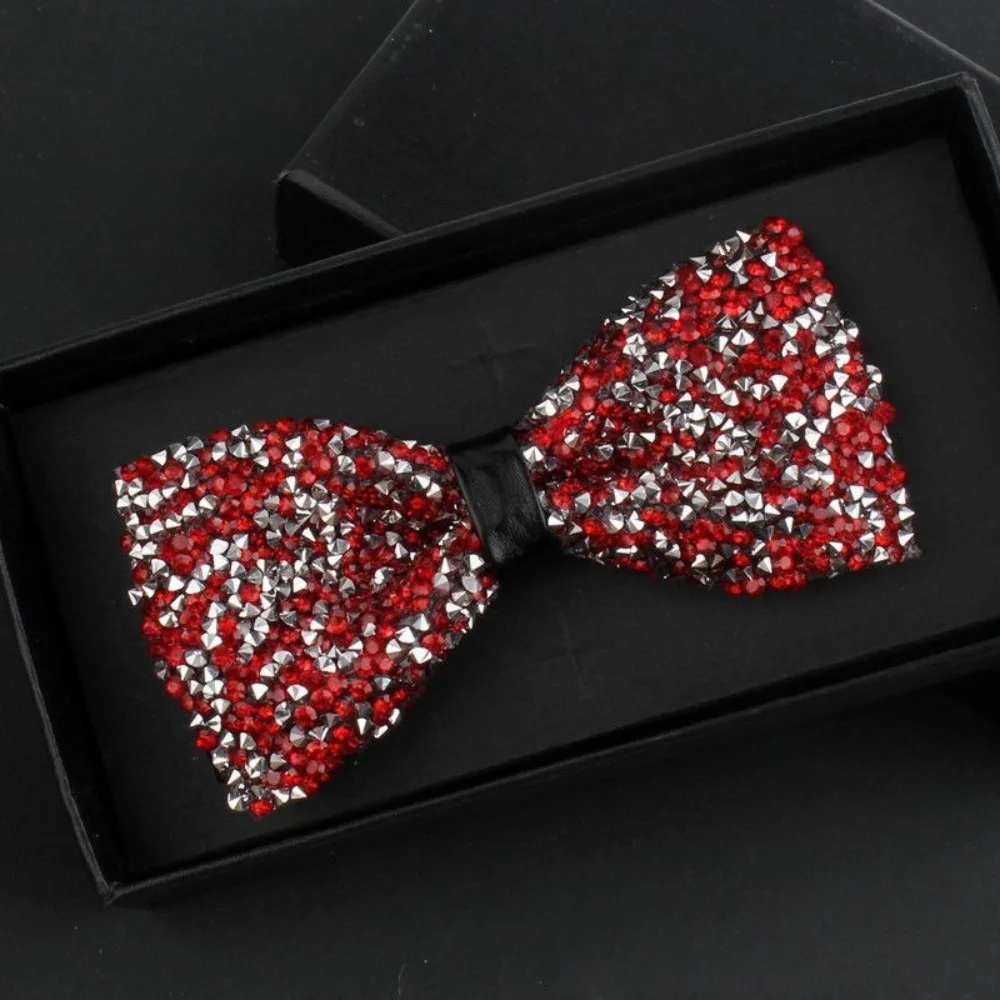 

Fashionable Children's Diamond Bow Tie Shiny Diamond Simple Temperament Fashionable Performance Host Versatile Choir Bow Tie