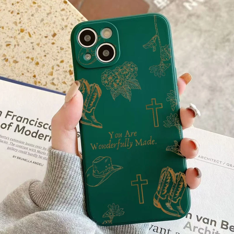 Para Realme GT 6 5G funda estilo occidental sombrero de vaquero y cubierta con eslogan cruzado para Realme GT 7 Pro 6T 12 11 10 Pro Plus 9i 8 Fundas suaves