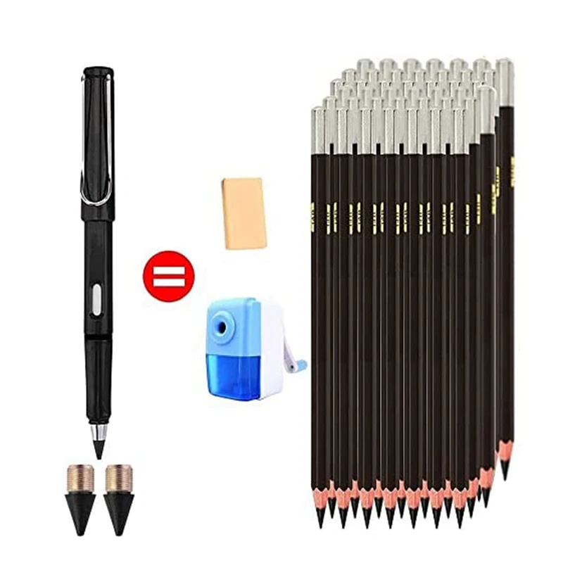 Lápis Inkless 12 Pcs Ponta Lápis Inkless Lápis de substituição Nibs Lápis eterno para lápis eterno reutilizável